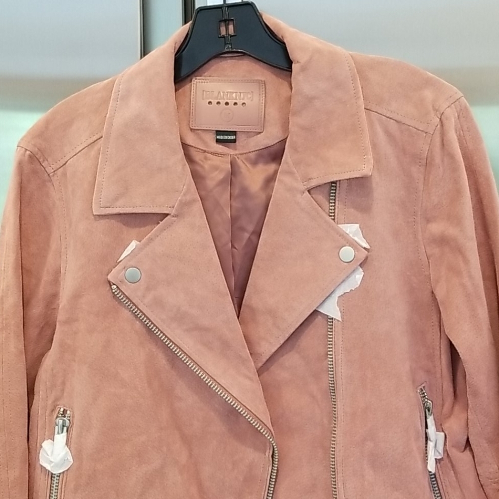 💕BLANKNYC💕 Suede Moto Jacket ~ Coral Cedar - Picture 14 of 16